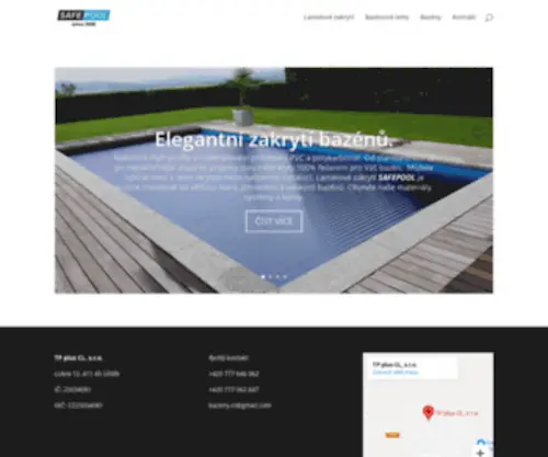 Safepool.cz(Lamelové zakrytí bazénu) Screenshot