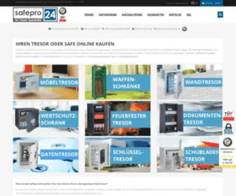 Safepro24.com(Spezialist für Tresor & Waffenschrank) Screenshot