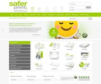 Safer-Print.com(Umweltfreundlich und sicher online drucken) Screenshot