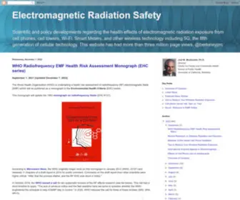Saferemr.com(Electromagnetic Radiation Safety) Screenshot