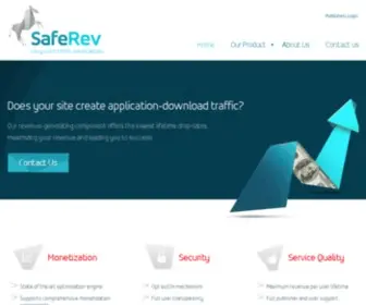 Saferev.com(Long-term traffic monetization) Screenshot