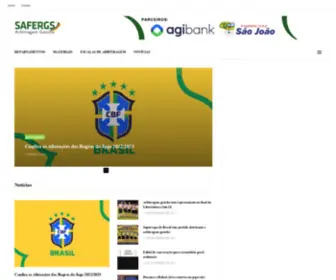 Safergs.com.br(Sindicato dos Árbitros de Futebol do Estado do Rio Grande do Sul) Screenshot