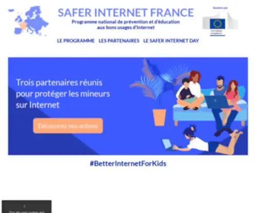 Saferinternet.fr(SAFER INTERNET FRANCE) Screenshot