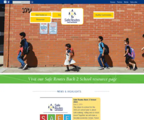 Saferoutescalifornia.org(Safe Routes to School in California) Screenshot