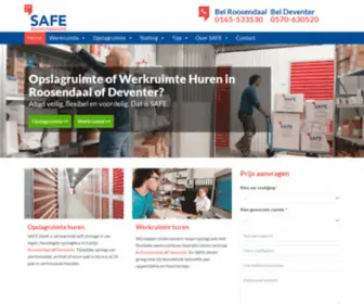 Saferuimteverhuur.nl(Opslagruimte en werkruimte in Roosendaal of Deventer) Screenshot