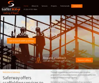 Saferway.com.au(Scaffolding Services in Sydney) Screenshot