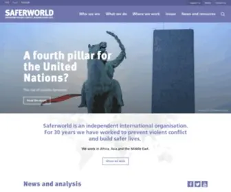 SaferWorld.org.uk(Home) Screenshot