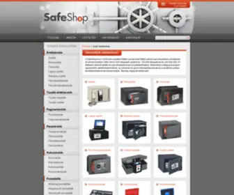 Safeshop.hu(Széf webáruház) Screenshot