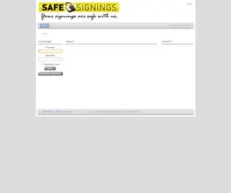 Safesignings.net(Safe Signings Escrow and Lender Services) Screenshot