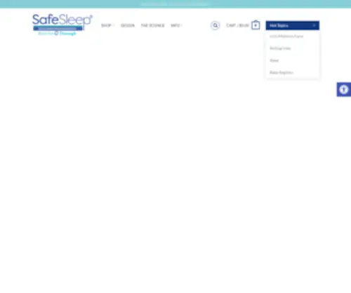 Safesleeptech.com(SafeSleep® Breathable Crib Mattress) Screenshot