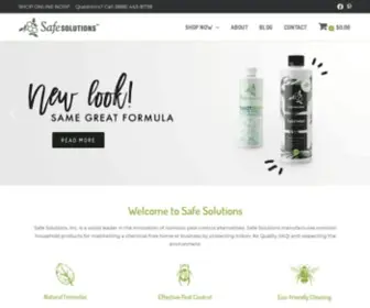 Safesolutionsinc.com(Nontoxic Pest Control Household Products) Screenshot