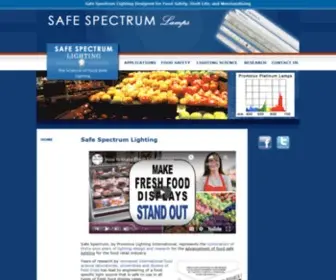 Safespectrum.com(Safe Spectrum Lamps) Screenshot