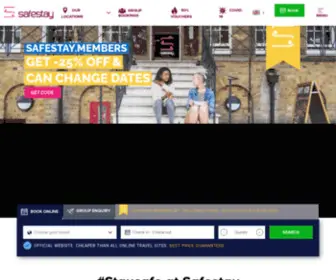 Safestay.co.uk(Budget accommodation in London) Screenshot
