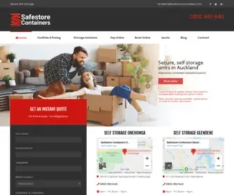 SafeStorecontainers.co.nz(Safestore Containers) Screenshot