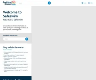Safeswim.org.nz(Safeswim) Screenshot