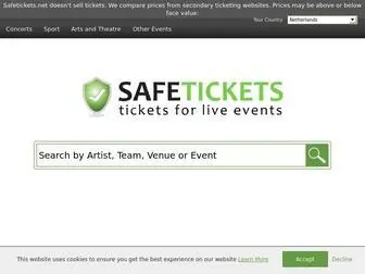 Safetickets.net(Tickets for live events) Screenshot