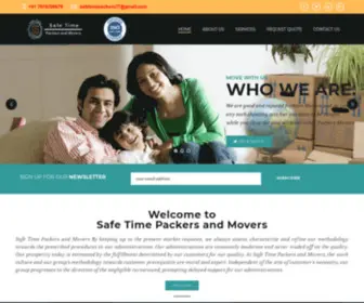 Safetimepackersmovers.com(Safe Time Packers and Movers) Screenshot