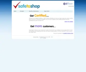 Safetoshop.org(Safe to Shop) Screenshot