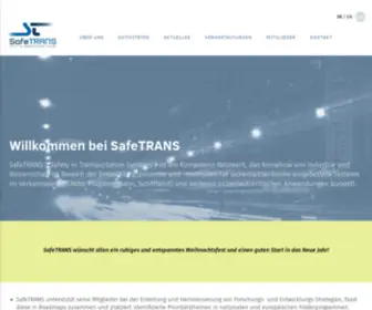 Safetrans-DE.org(SafeTRANS (Safety in Transportation Systems)) Screenshot