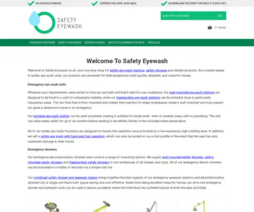 Safety-Eyewash.co.uk(Safety Eye Wash Units) Screenshot