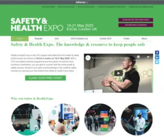Safety-Health-Expo.co.uk(The UK's Largest Event for Health & Safety Professionals) Screenshot