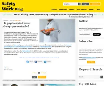 Safetyatworkblog.com(Award winning news) Screenshot