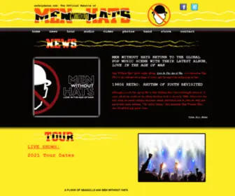 Safetydance.com(The Official Website of Men Without Hats) Screenshot