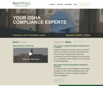 Safetyfirstconsulting.com(OSHA Compliance Safety Consultant) Screenshot