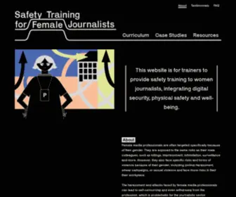 Safetyforfemalejournalists.org(Safetyforfemalejournalists) Screenshot