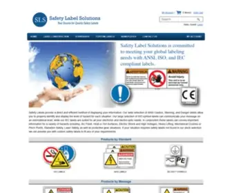 Safetylabelsolutions.com(Safety Label Solutions) Screenshot