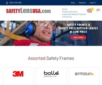 Safetylensusa.com(Safety Glasses) Screenshot