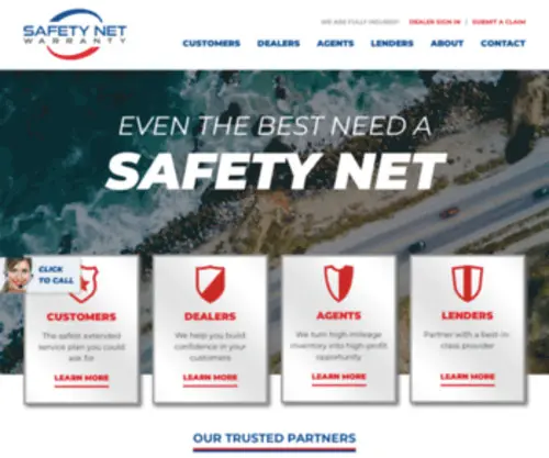 Safetynetwarranty.com Screenshot