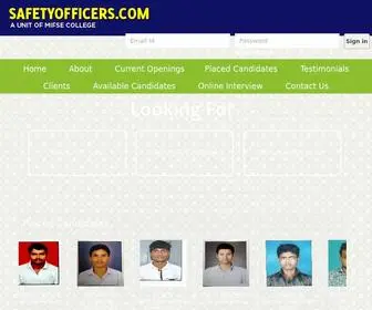 Safetyofficersindia.com(Safety Officers India) Screenshot