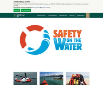 Safetyonthewater.ie(Safety on the water) Screenshot