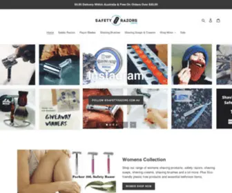 Safetyrazors.com.au(Has all your shaving essentials) Screenshot