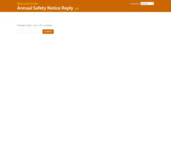 Safetyreply.com(RSA Annual Safety Notice Reply System) Screenshot
