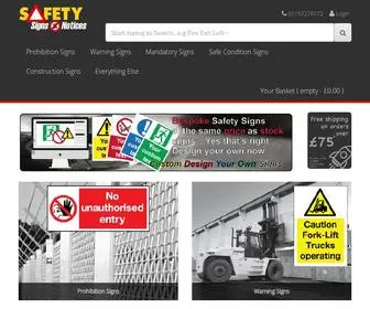 Safetysignsandnotices.co.uk(Safety signs and notices) Screenshot