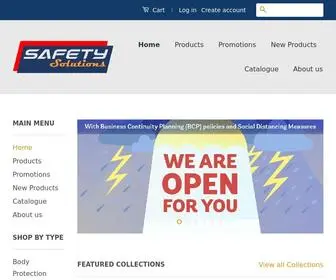 Safetysolutions.com.sg(Safety Solutions Singapore specialises in the sale of safety & personal protective equipment (PPE)) Screenshot