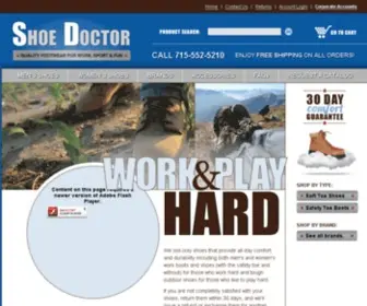 Safetytoeworkboots.com(Shoe Doctor Footwear) Screenshot