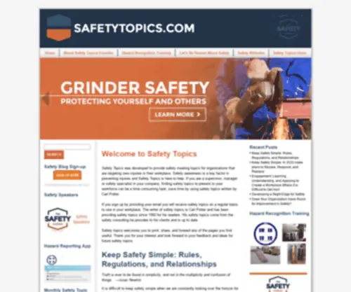 Safetytopics.com(Safety Topics) Screenshot