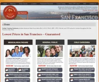 Safetytrainingseminars.com(San Francisco CPR Classes & BLS Renewal Classes) Screenshot