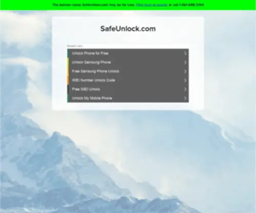 Safeunlock.com(Safeunlock) Screenshot