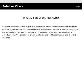 Safeusercheck.com(Safeusercheck) Screenshot