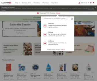 Safeway.com(Safeway) Screenshot
