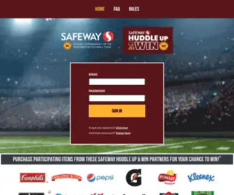 Safewayhuddleupandwin.com(Safewayhuddleupandwin) Screenshot