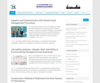 Safeworkmethodofstatement.com(Safety Method Statement Portal) Screenshot