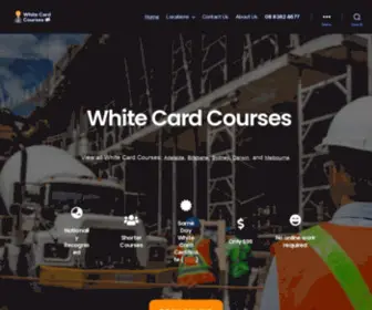 Safeworkwhitecardtraining.com.au(National Training College) Screenshot