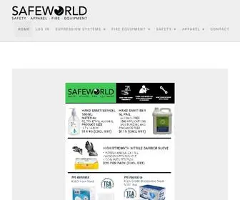 Safeworld.co.nz(SAFEWORLD Safety Apparel Fire Equipment) Screenshot