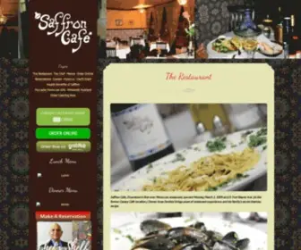 Saffroncafeindy.com(Saffron Cafe Indy) Screenshot