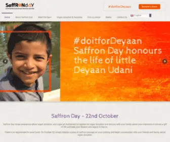 Saffronday.org(Do it for Deyaan) Screenshot